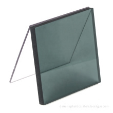 Smoke grey translucent solid polycarbonate for car window